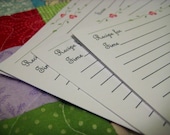 Recipe Cards-Sweet Rose