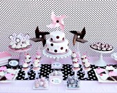 Ice Cream Party, Ready to ship, Cupcake Party, Pinwheels, Sweet Shoppe, Party Shoppe, Girl Baby Shower, 1st Birthday