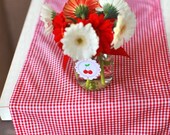 Red Gingham Table Runner - Ready to ship, Snowhite, Cherry, Christmas, Holiday Party, Valentine's Day Il_170x135