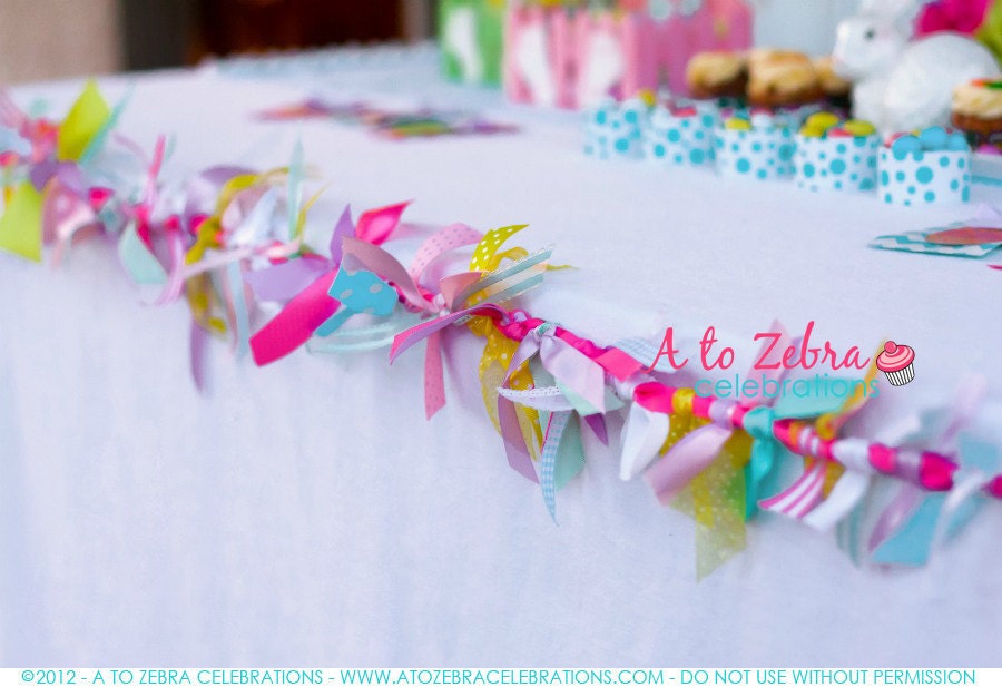 Easter Party Garland, Party Shoppe, Candyland, Winter Wonderland, Sweet Shoppe, Gumball Party, Lollipop Party, A to Zebra Celebrations Il_170x135