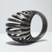 Armadillo ring 3D printed in stainless steel free shipping