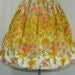 RESERVED for Christine.......... Cotton Summer Dress - 1950's Vintage Cotton Garden Explosion Novelty Print Full Skirt Spring Party Frock