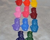 Recycled Crayons Snowman Shaped Total of 11 Crayons Il_170x135