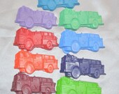 Recycled Crayons Fire Truck Shaped / Total of 9. Il_170x135