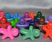 Recycled Crayons Gingerbread Men Shaped / Total of 15. Il_170x135