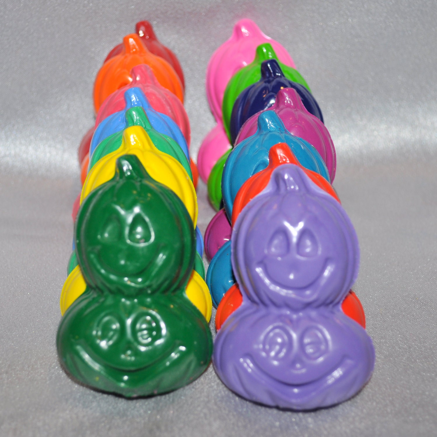 Recycled Crayons Pumpkin Shaped, Total of 28 Crayons. Il_170x135