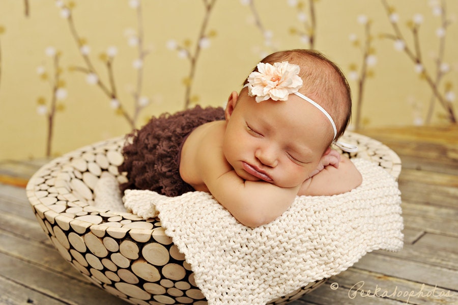 Brown lace petti romper