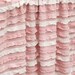 Ruffle Blanket pink and white multi color