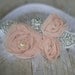 Light pink chiffon headband, baby headband, adult headband, infant headband, child headband