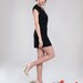 Portman eco fashion dress - Black Bamboo Organic cotton & Soy - LBD - Spring fashion collection - XS, S, M, L, XL