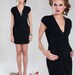 Portman eco fashion dress - Black Bamboo Organic cotton & Soy - LBD - Spring fashion collection - XS, S, M, L, XL