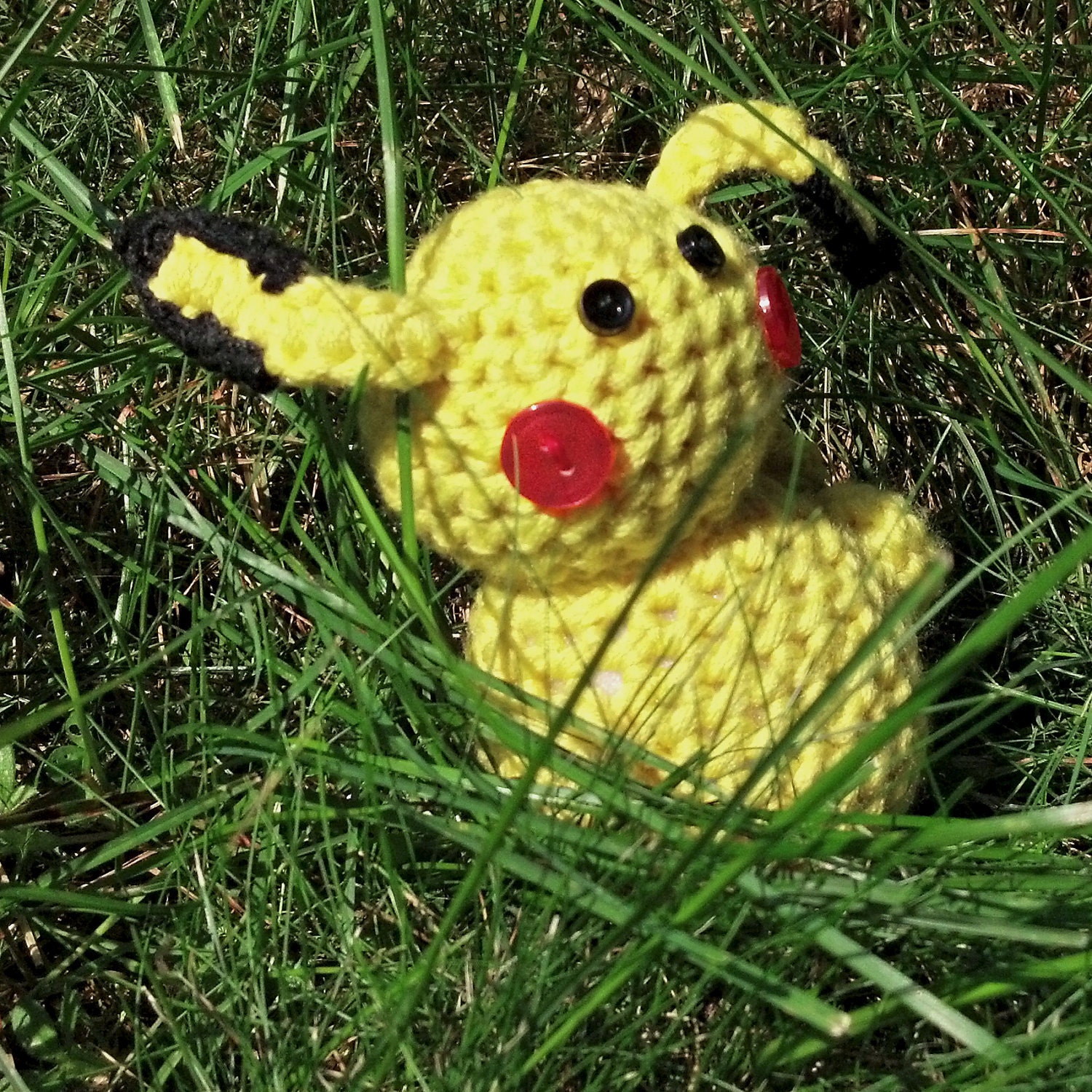 Hand-Crocheted Pokemon Plushie - Pikachu