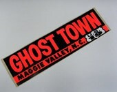 Ghost Town Maggie Valley North Carolina vintage bumper sticker