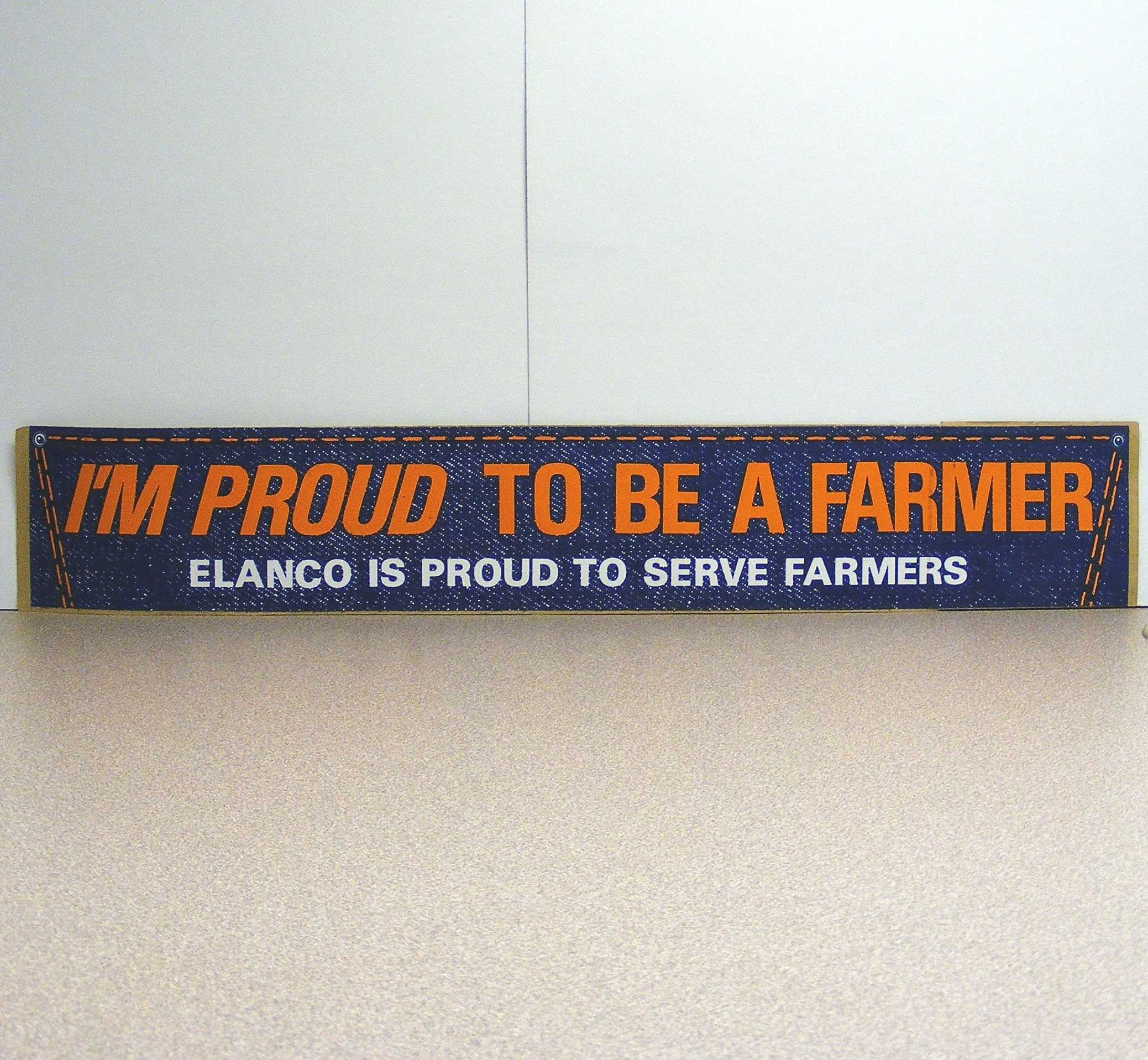 Proud to be a Farmer vintage extra large bumper sicker