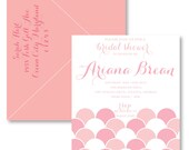 Letterpress Bridal Shower Invitation