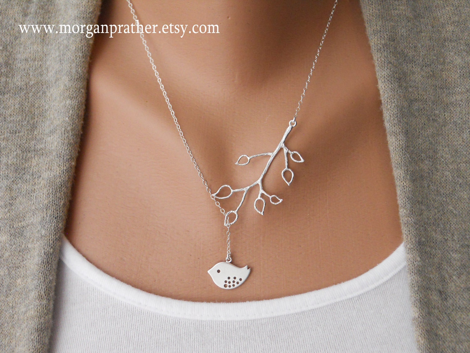 Bud Branch and Detailed Bird Lariat