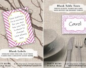 DIY Printable Party Collection Accessories: Party Mums (Purple Pear)