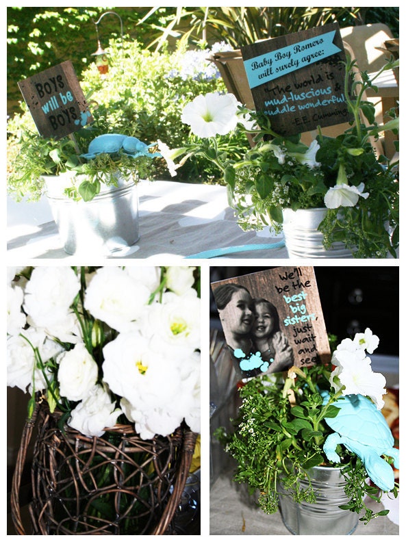 Baby Boy Baby Shower: No Pink Allowed Party Accessories (DIY Printables)