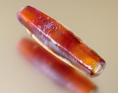Sunset Flame - Lampwork Bicone focal bead