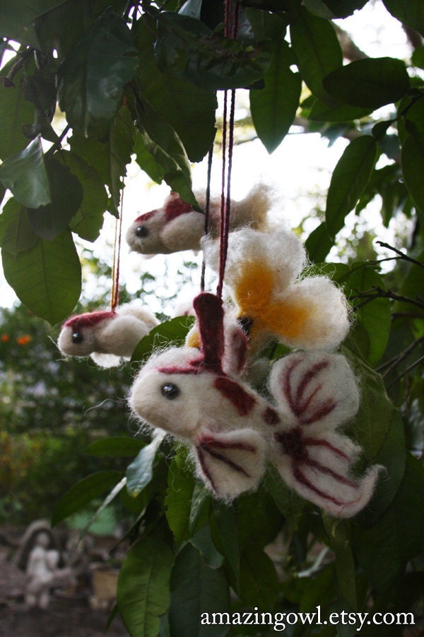 Needle Felted Koi Fish Ornament