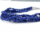 indigo blue lapis lazuli tibetan necklace