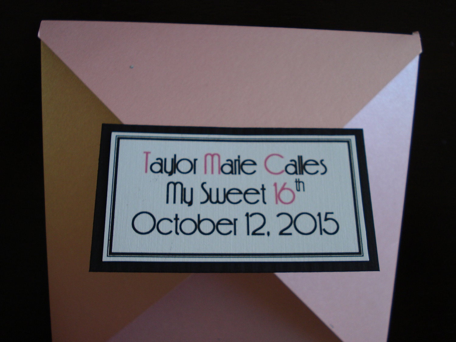 25 Sweet Sixteen Metallic Petal Fold Invitations for any occasion - 25