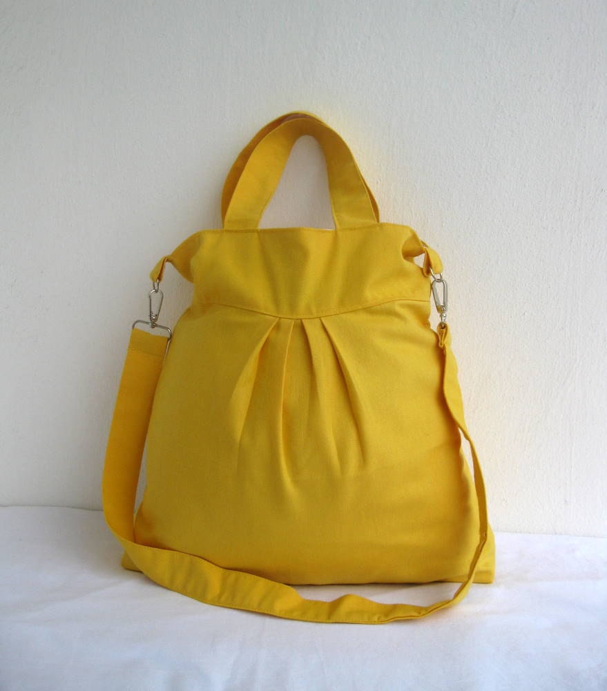 Yellow Summer-Messenger-Large - marbled