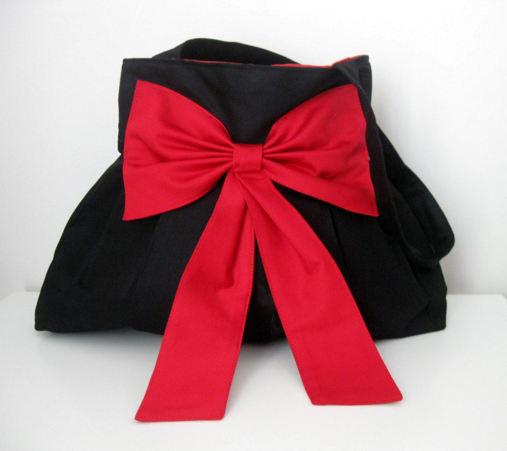 Sale Bag-Black and Red Bag-Everyday Bag-Double Straps