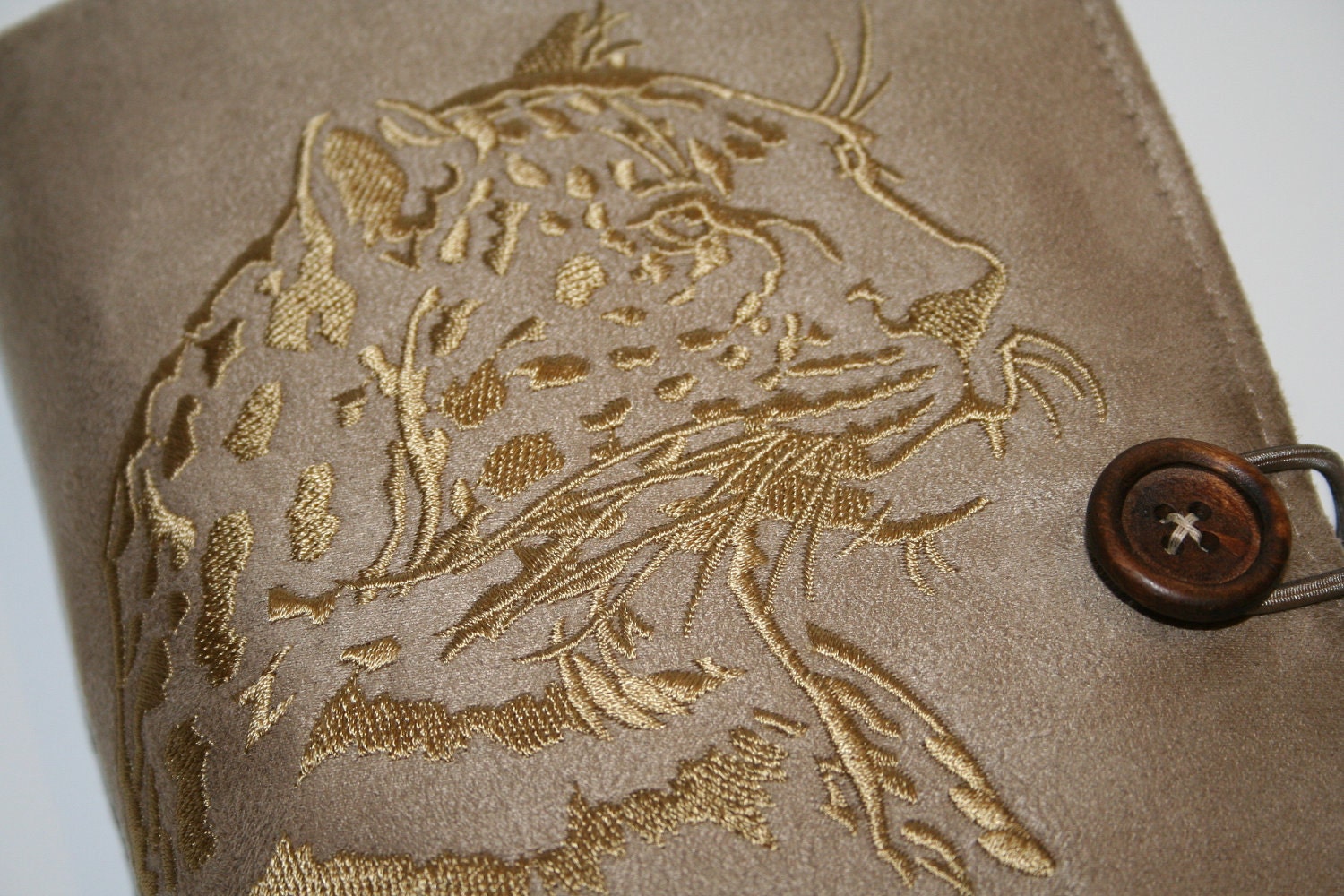 Jaguar Embroidered Book Cover