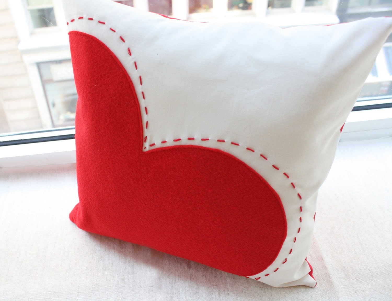 Big Red Heart Pillow