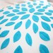 Flower Pillow in Turquoise