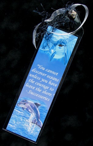 Dolphins Bookmark by Michaeline McDonald