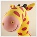 Handmade Sock Giraffe Stuffed Animal Doll Baby Toys