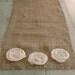 flower farmhouse burlap table runner - 72 inches