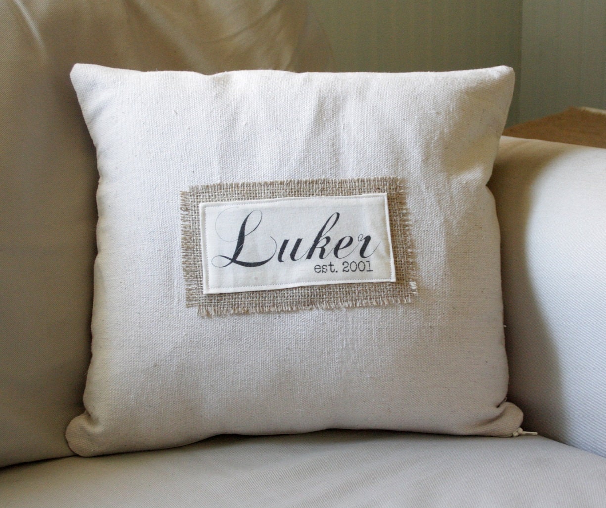 custom family name pillow cover