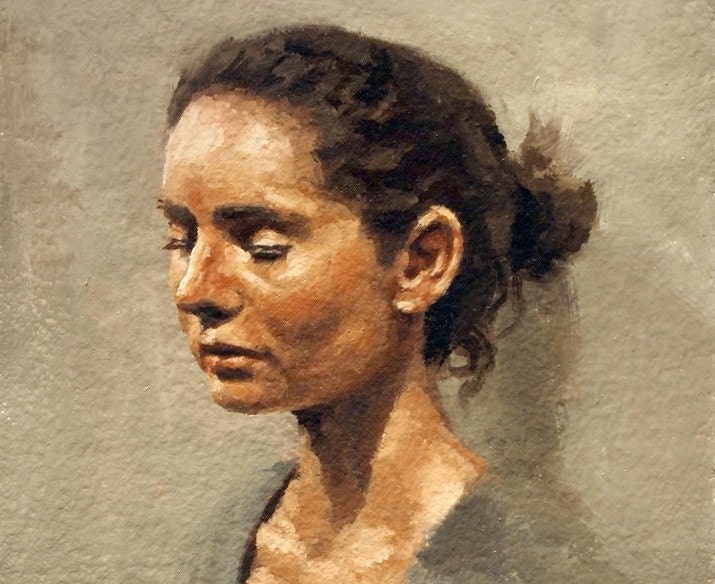 Clare,  Art Print, Female Portrait