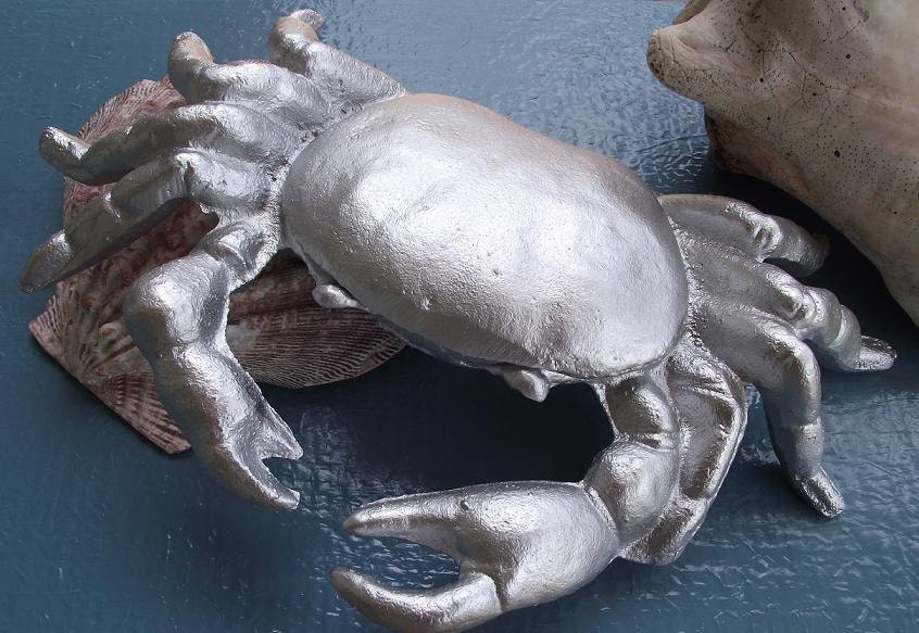 Cast Iron Crab Paper Weight/ Conversation Piece