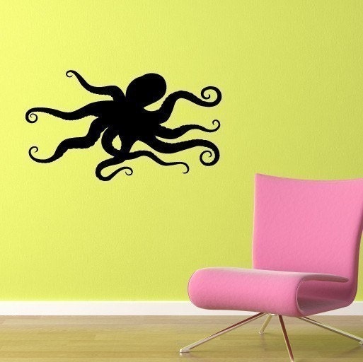 Octopus Decal Large Vinyl Wall Art Decal