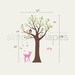 Tree with Birds and Fawn Decal Set - Kid's Nursery Room Wall Decal