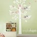 Wall Decals Baby Nursery Decor: Shelving Tree Decal with Birds - Original Wall Decal