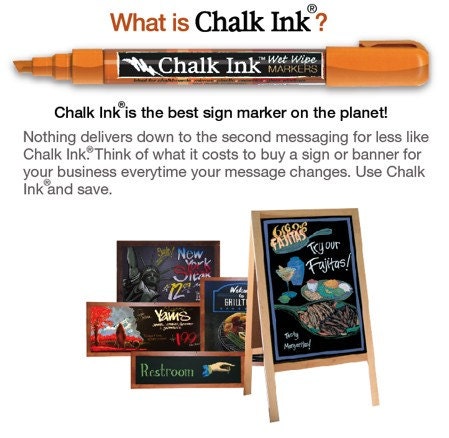 Chalk Ink - Chalkboard Marker - White 6mm