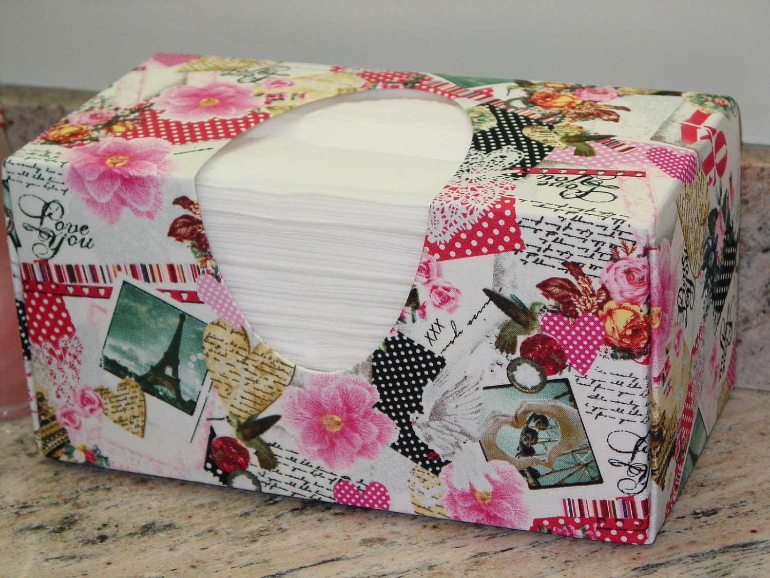 Love You Tissue Box Cover