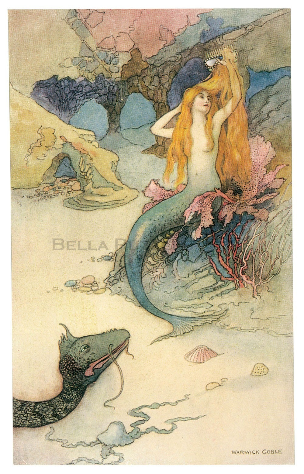 Jigsaw Puzzle, wood, wooden, personalized, figurals, words, 8 x 10 inches, 140 pieces - MERMAID HAIR