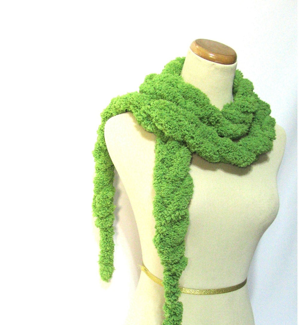 Lime Green Chain Scarf