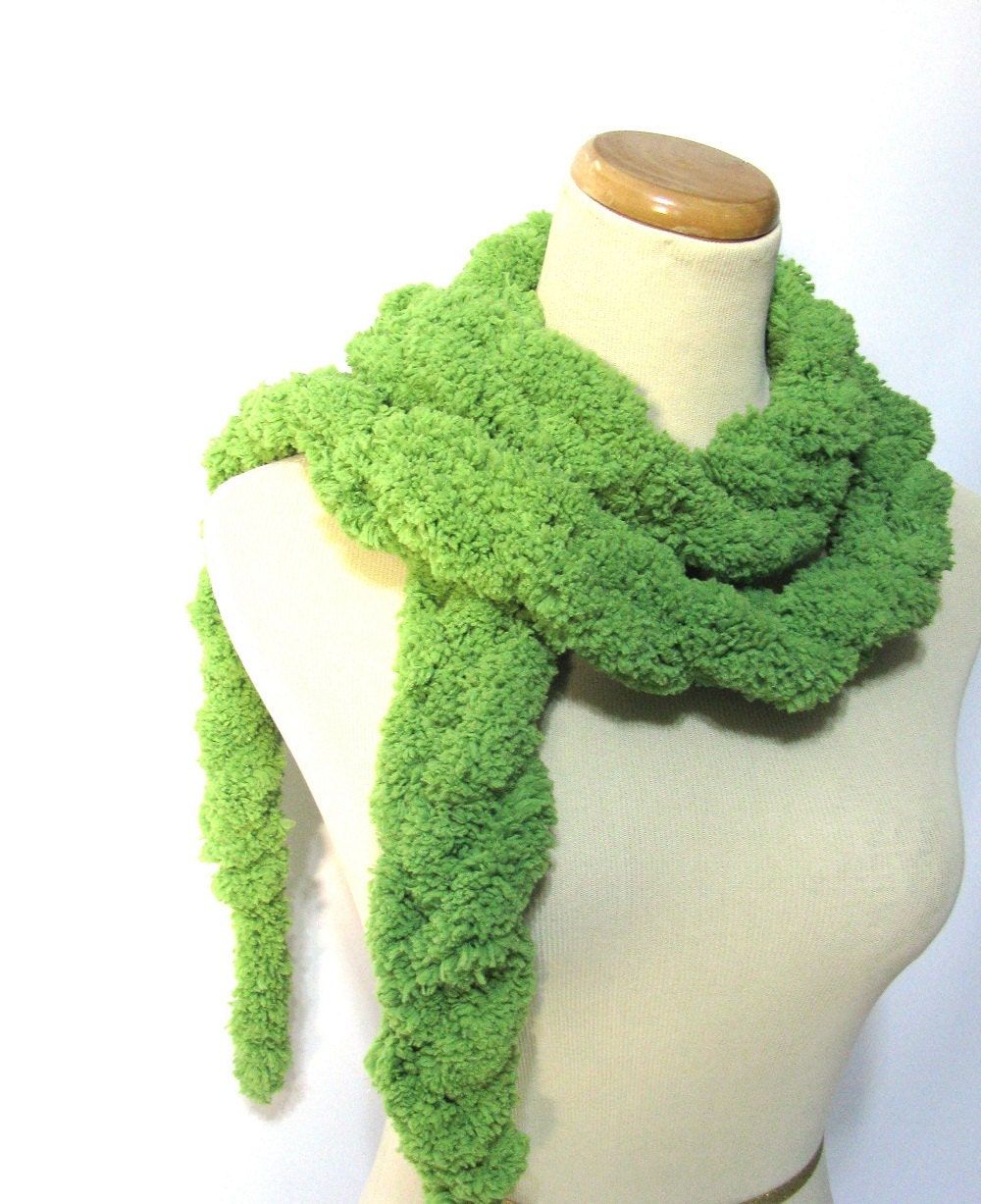 Lime Green Chain Scarf