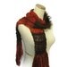 Sale Rustica Hand Knit Scarf Reds and Brown