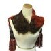 Sale Rustica Hand Knit Scarf Reds and Brown