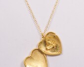 Floral Heart Locket with Surprise