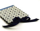 handmade CD Case Blue Java Flower ribbon from satin
