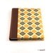 handmade Address Book yellow brown check
